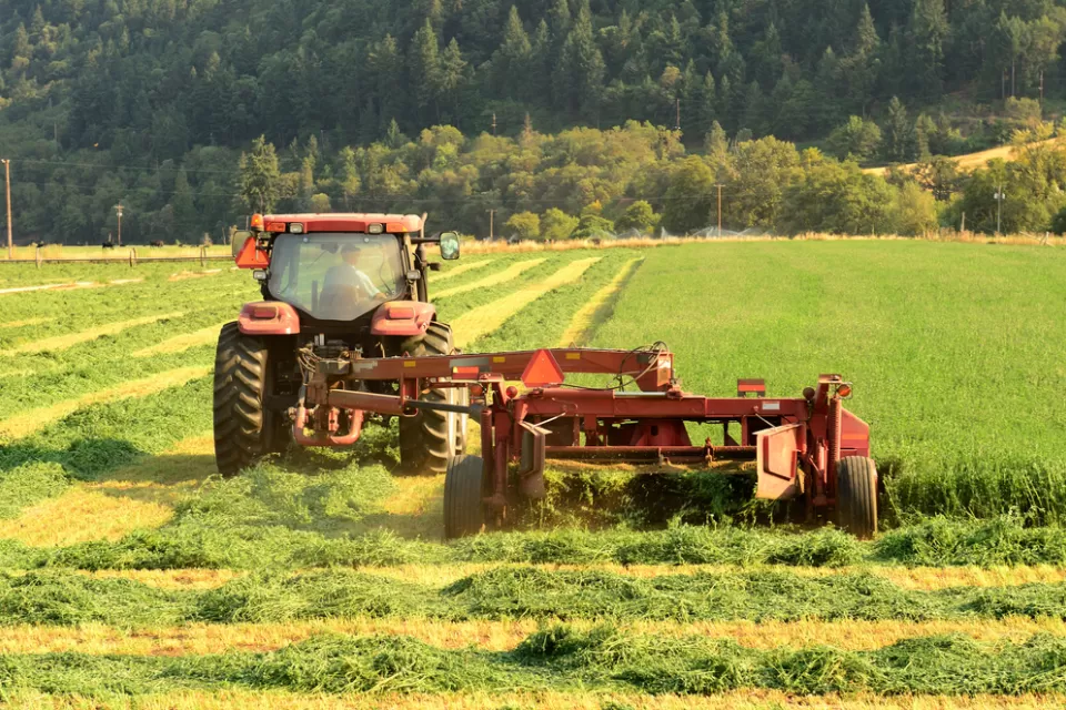 Tractor on Oregon farm